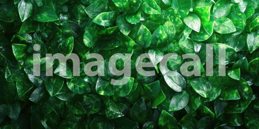 Emerald Tapestry: A lush tapestry of vibrant green leaves, creating a mesmerizing pattern of textures and tones.