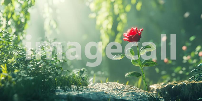 A Rose-Colored World: A symphony of delicate blooms, bathed in warm sunlight, creates a magical garden where beauty reigns supreme.