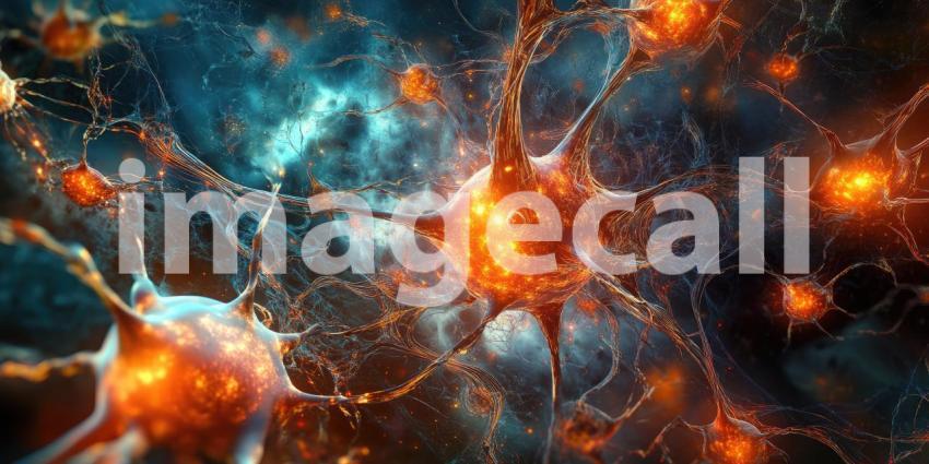 The Neural Network: A mesmerizing visualization of a neural network, where intricate connections and glowing synapses form a complex web of information.