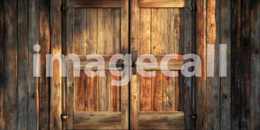 A Rustic Welcome: A weathered wooden door, framed by a stone wall, invites you into a cozy haven, promising warmth and tranquility within.
