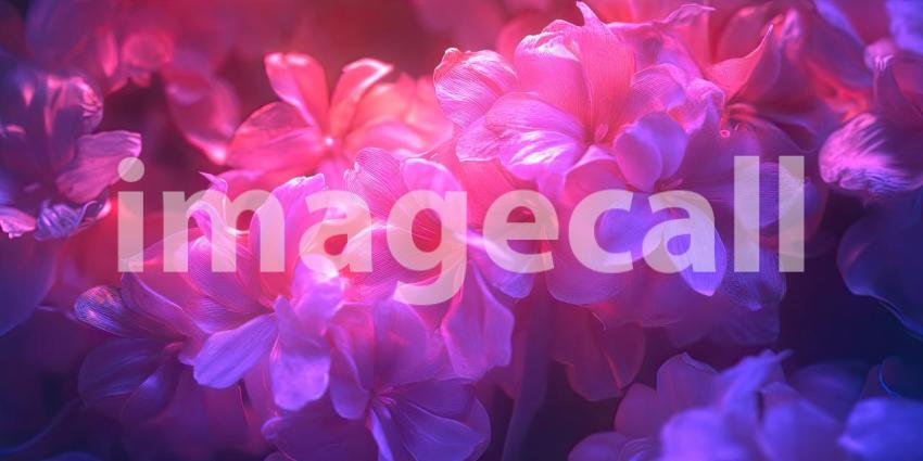 A Tapestry of Blossoms: Delicate pink flowers, bathed in a soft, ethereal light, create a mesmerizing tapestry of color and texture, evoking a sense of springtime wonder.