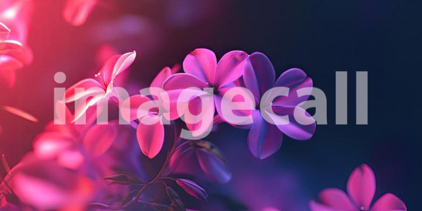 A Tapestry of Blossoms: Delicate pink flowers, bathed in a soft, ethereal light, create a mesmerizing tapestry of color and texture, evoking a sense of springtime wonder.