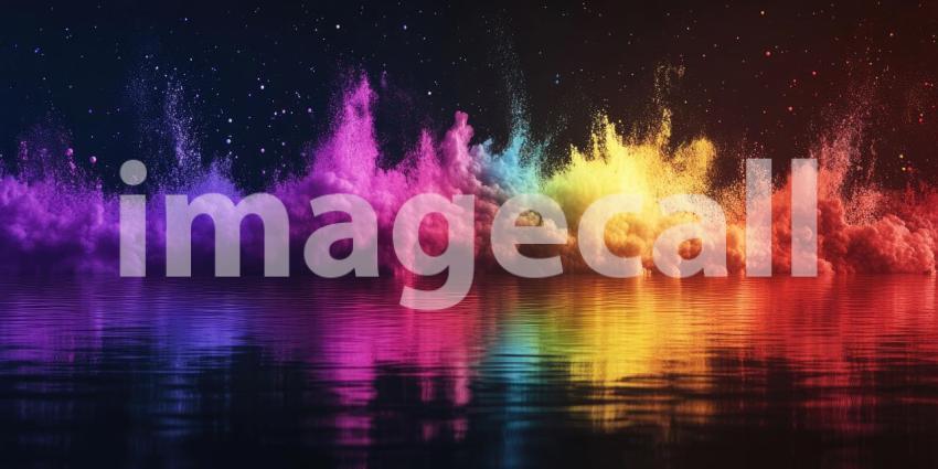 Vibrant Abstract Background with Colorful Diagonal Lines in a Spectrum of Hues for Modern, Artistic, and Creative Designs