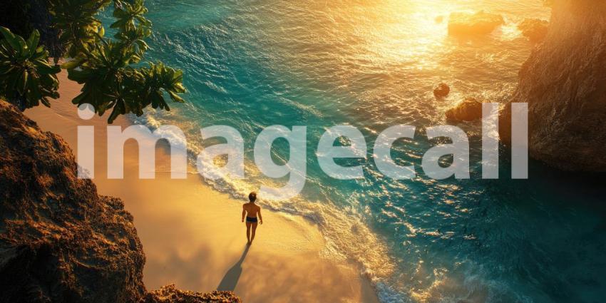 Diamond Beach, Nusa Penida: Cliffside Paradise at Sunrise