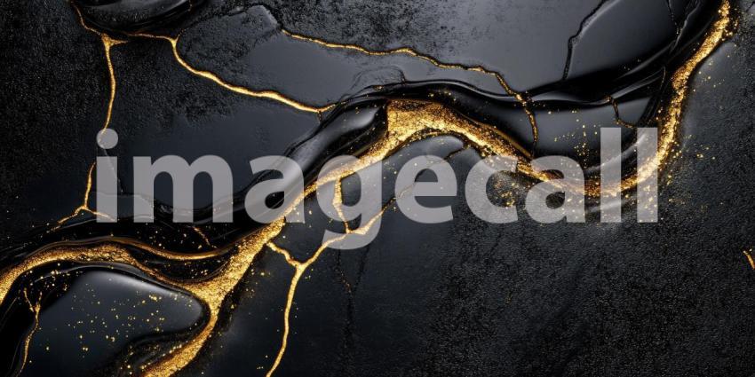 Abstract Lava Texture with Cracked Black Surface and Glowing Orange Fissures for Geological, Volcanic, and Dramatic Backgrounds