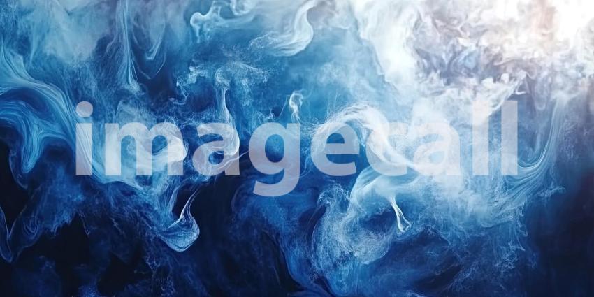 Abstract Fluid Art with Swirling White and Blue Hues, Creating a Dreamy and Ethereal Texture for Modern, Artistic, and Creative Designs