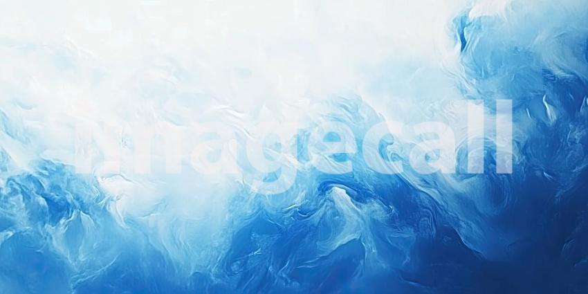 Abstract Fluid Art with Swirling White and Blue Hues, Creating a Dreamy and Ethereal Texture for Modern, Artistic, and Creative Designs