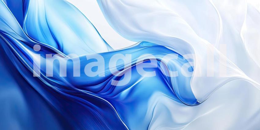Abstract Fluid Art with Swirling White and Blue Hues, Creating a Dreamy and Ethereal Texture for Modern, Artistic, and Creative Designs