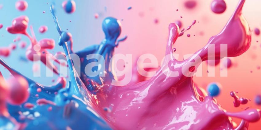 Vibrant Paint Splash, Liquid Color Burst, Dynamic Motion, Artistic Fluidity, Macro Photography, Colorful Explosion, Creative Energy, Vivid Hues, Abstract Art