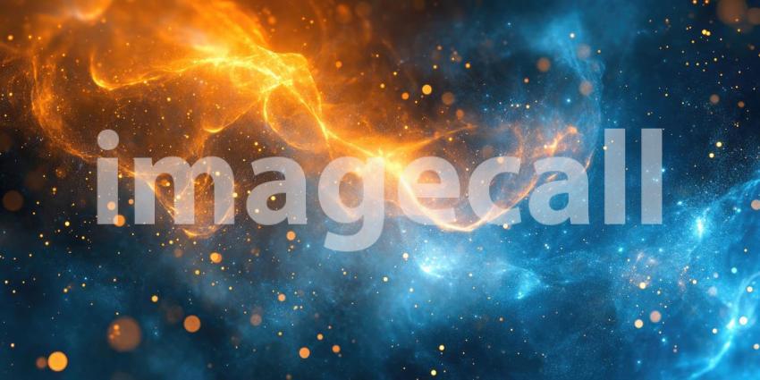 Abstract Swirl of Blue and Orange, Dynamic Texture, Contrasting Colors, Artistic Background, Fluid Motion, Vibrant Design, Modern Art, Digital Painting