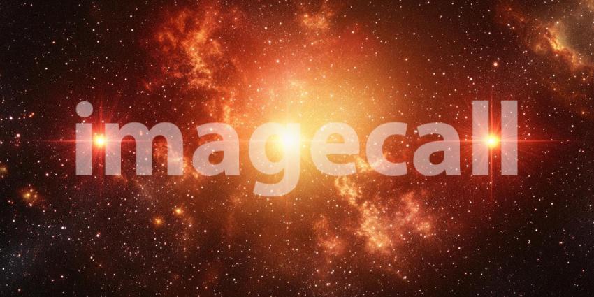 The Tadpole Nebula's Glowing Embrace in the Milky Way Galaxy, a Cosmic Tapestry of Stars and Nebulosity