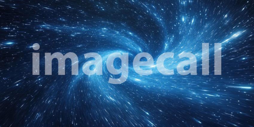 The Tadpole Nebula's Glowing Embrace in the Milky Way Galaxy, a Cosmic Tapestry of Stars and Nebulosity