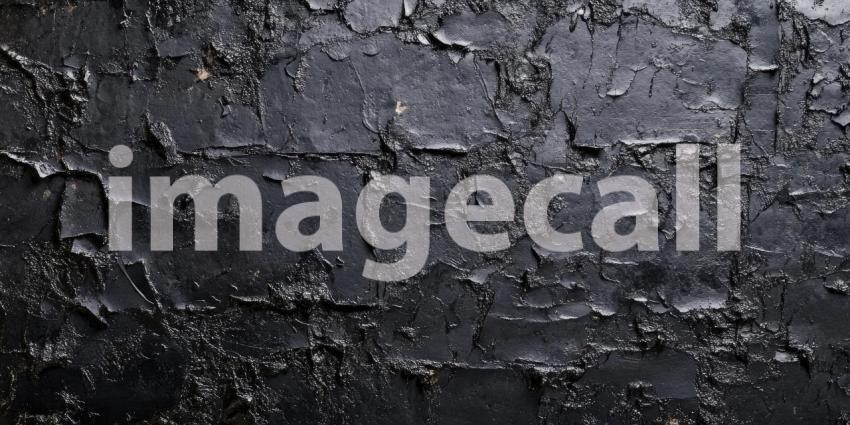 Dark Gray Brick Wall with Rough Texture, Rustic Stone Background