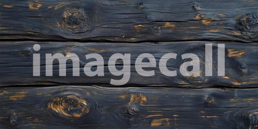 Dark Wood Grain Texture with Swirls and Knots, Rich Natural Pattern