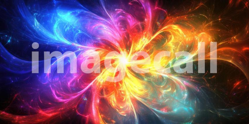 Vibrant Feathers in Dark Blue, Purple, Orange, and Pink, Abstract Texture Background