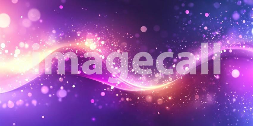 Glowing Nebula with Vibrant Colors and Stars in Deep Space, Cosmic Abstract Background