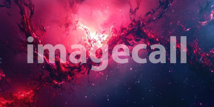 Abstract Red and Orange Lines Flowing in a Dynamic Wave Pattern, Digital Art Background