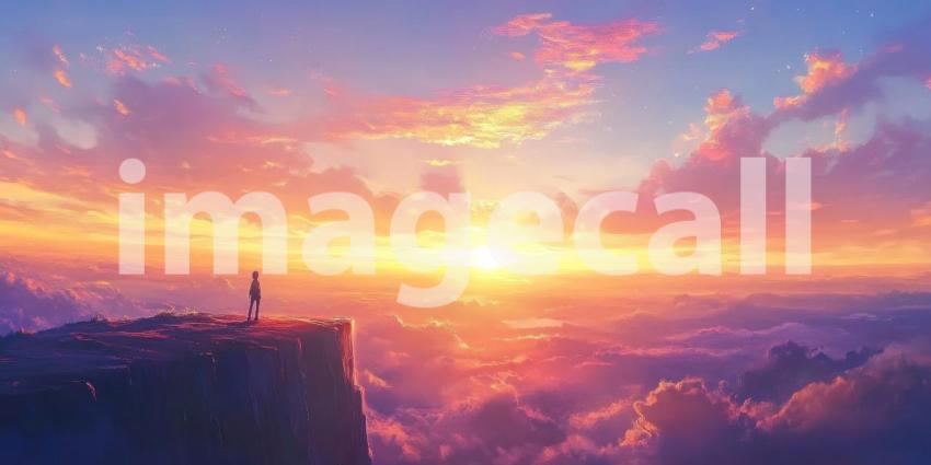 Lush Green Mountain Landscape with Rolling Hills, Mist, and Bright Sunlight, Peaceful Nature Scene