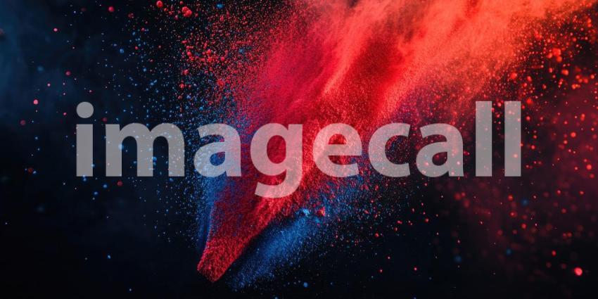 Explosion of Vibrant Colored Powders, Abstract Holi Festival Background