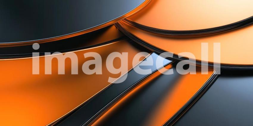 Abstract Dotted Waves with Orange Glow: A dark background with undulating waves of dotted lines, illuminated with an orange glow.