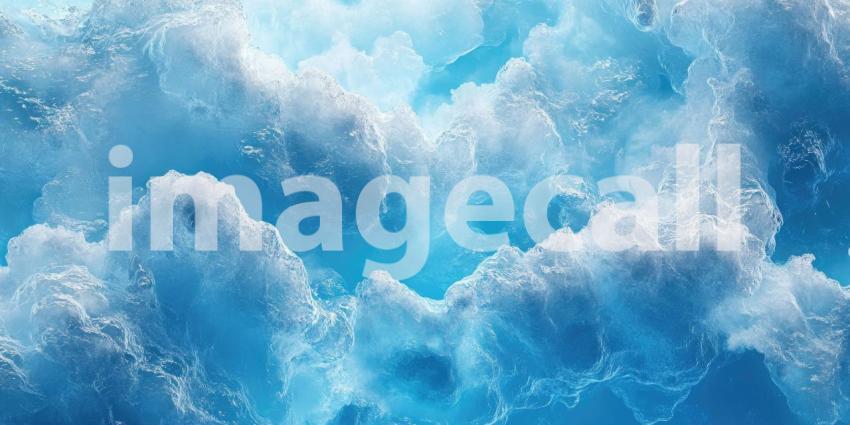 Abstract Blue and White Clouds: A textured image of swirling blue and white clouds, creating an abstract, ethereal landscape.