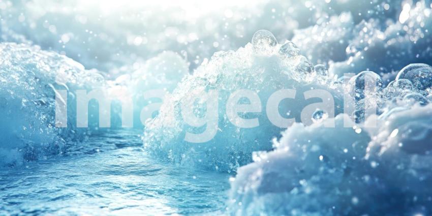 Abstract Blue and White Clouds: A textured image of swirling blue and white clouds, creating an abstract, ethereal landscape.