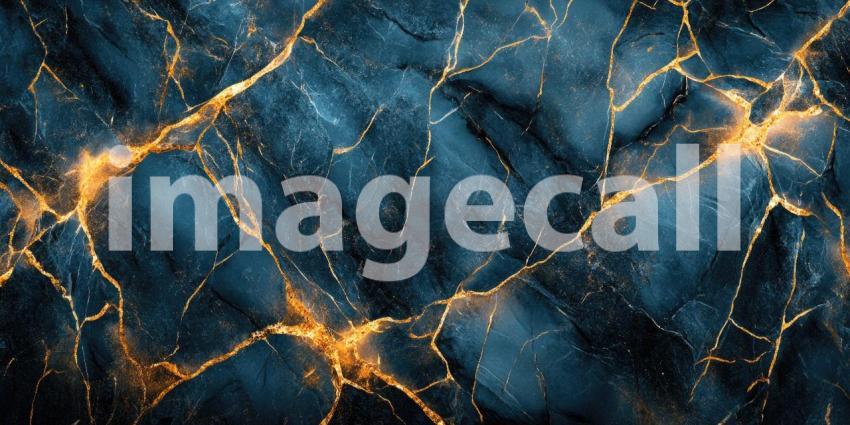 Dark Marble with Gold Veins: A dark, textured surface with golden veins running through it, resembling dark marble.