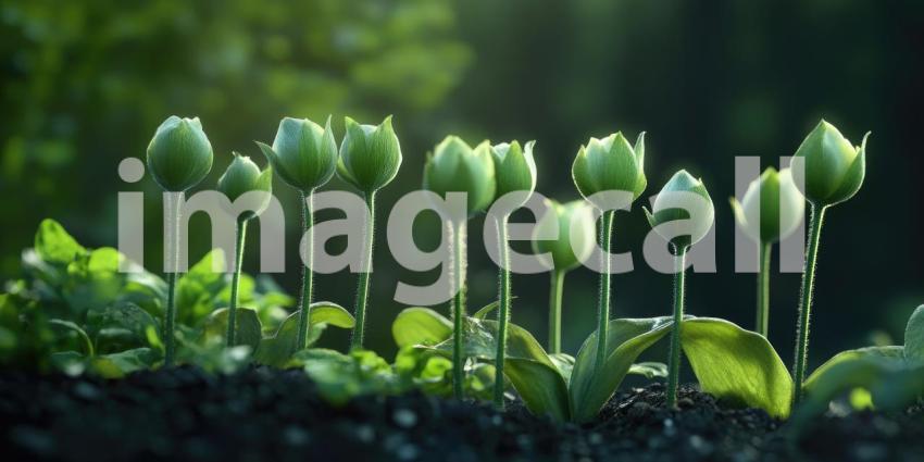 Tropical Hibiscus Burst: Vivid Coral Blooms and Lush Green Leaves in a Vibrant Display