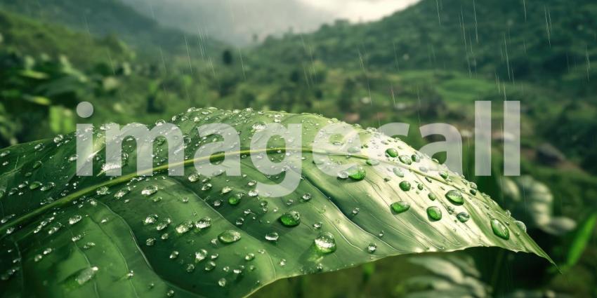 Sunlit Variegated Leaves: Lush Green and Cream Patterns Dance in Gentle Light, a Tropical Garden Embrace.