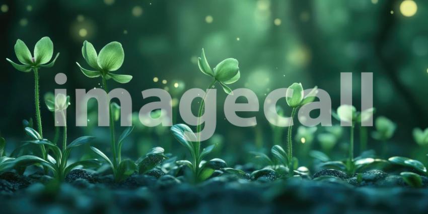 Tropical Hibiscus Burst: Vivid Coral Blooms and Lush Green Leaves in a Vibrant Display