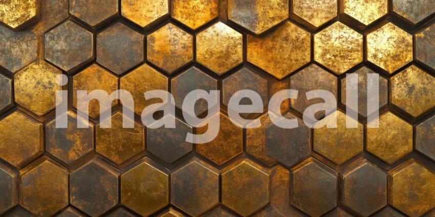 Colorful Hexagonal Tiles: A Playful Mosaic of Vibrant Shapes, Interlocking Patterns in a Geometric Symphony.