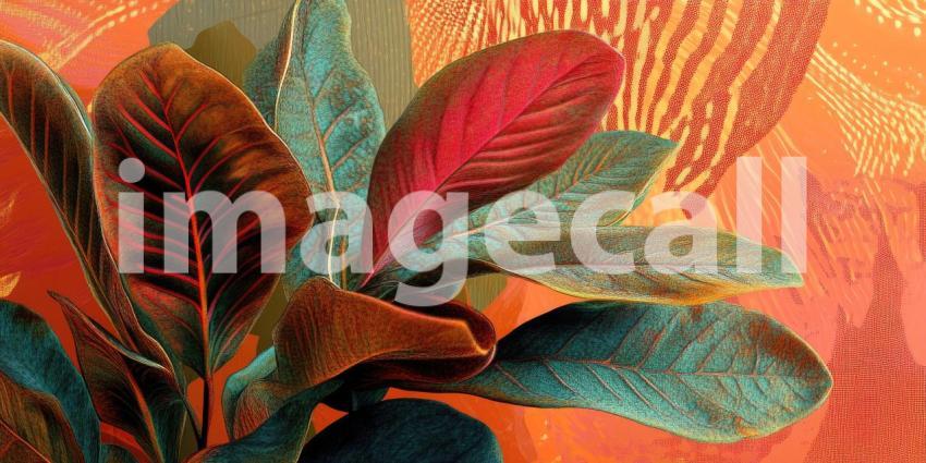 Deep Purple Foliage: A Dense Tapestry of Leaves, Rich Hues and Subtle Shadows in a Botanical Dreamscape.