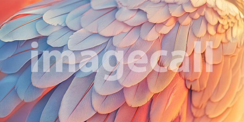 Soft Feather Texture: Pastel Hues and Delicate Plumes, a Gentle Touch of Light and Ethereal Grace.