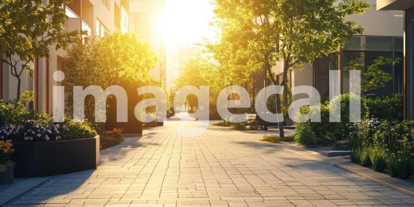 Sunlit Meadow Bloom: Wildflowers and Grass Sway in Gentle Breeze, a Sunny Landscape of Peace and Natural Beauty.