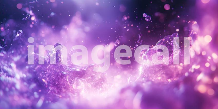 Violet Bokeh Burst: Sparkling Lights and Glittering Particles, a Dreamy Dance of Color and Soft Focus in Ethereal Glow.