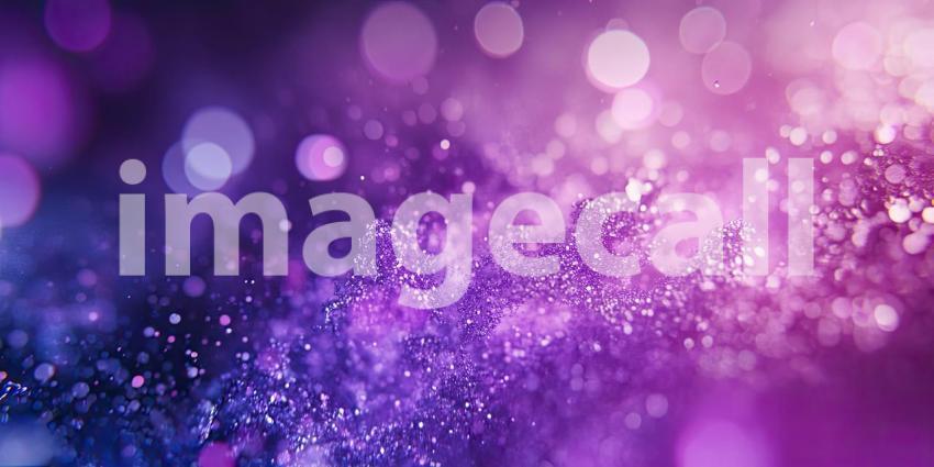 Violet Bokeh Burst: Sparkling Lights and Glittering Particles, a Dreamy Dance of Color and Soft Focus in Ethereal Glow.