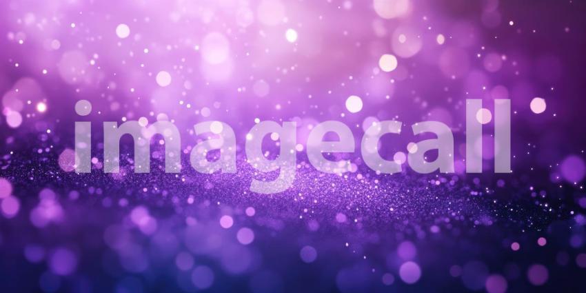 Violet Bokeh Burst: Sparkling Lights and Glittering Particles, a Dreamy Dance of Color and Soft Focus in Ethereal Glow.