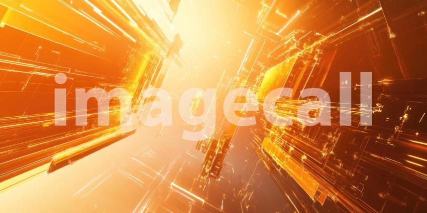 Golden Light Flow: Swirling Energy and Sparkles on Dark Canvas, a Cosmic Dance of Fire and Abstract Motion.