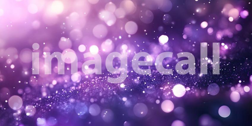 Violet Bokeh Burst: Sparkling Lights and Glittering Particles, a Dreamy Dance of Color and Soft Focus in Ethereal Glow.