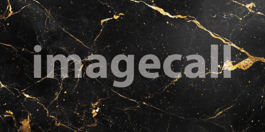 Gold Veined Black Marble: Elegant Cracks and Swirls, a Luxurious Texture of Darkness and Precious Metal in Stone.