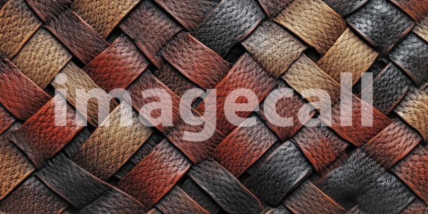 Woven Wood Texture: Intertwined Strips in Earth Tones, a Rich Pattern of Natural Fibers and Organic Design.