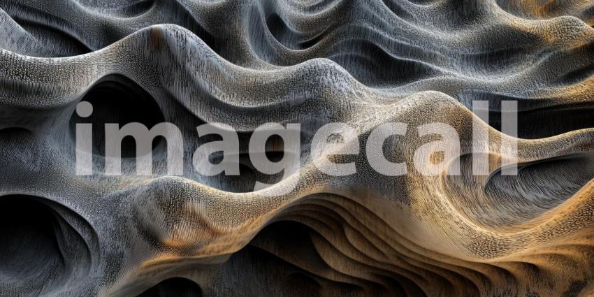 Rainbow Silk Waves: Soft Colors Flow in Ethereal Lines, Light and Shadow Create a Dreamy Abstract Texture.