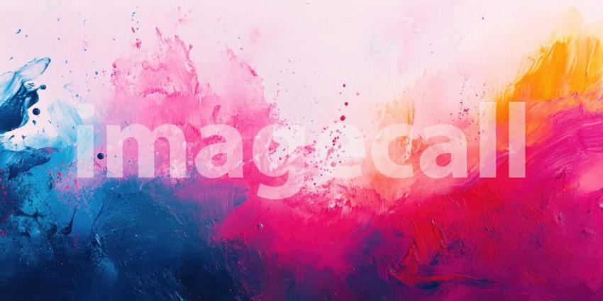 Pink and Blue Water Splash: Crown of Droplets in Liquid Color, Motion and Light in a Moment of Fluid Beauty.