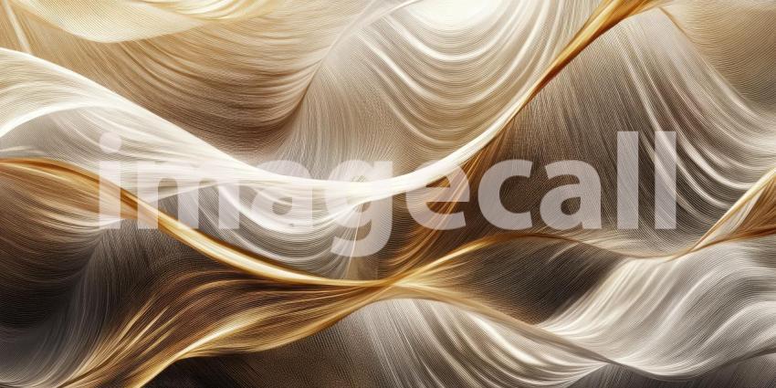 Golden Wood Grain Waves: Flowing Lines and Textured Patterns, Light and Shadow Create a Warm, Organic Abstract Design.