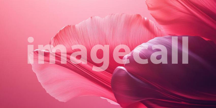 Pink Tulip Petals: Delicate Texture and Soft Light, Close-Up of Floral Beauty in a Monochromatic, Elegant Composition.