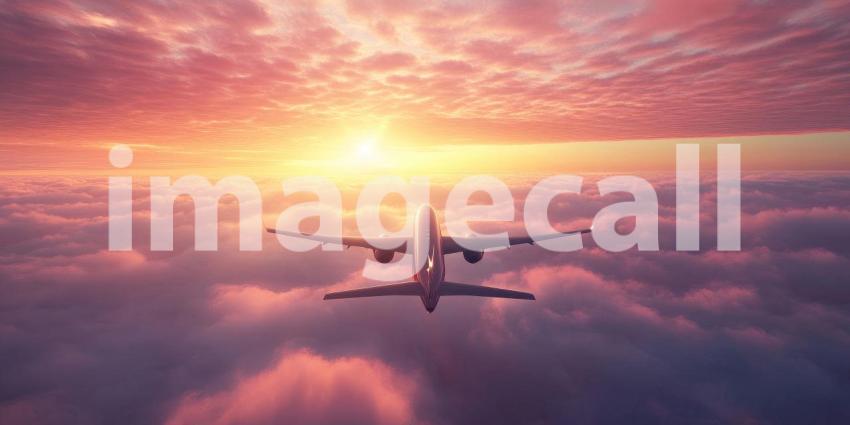 Citation CJ3 Ascent: Private Jet Soars Above Clouds, Sun Glints on Wings, a High-Altitude View of Modern Aviation and Freedom.