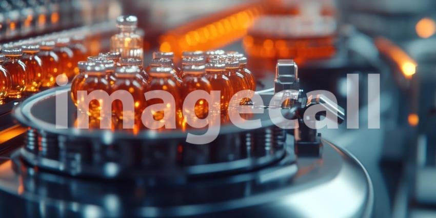 Conveyor Belt in Modern Factory, Bright Yellow Fruit in Industrial Setting, a Scene of Mass Food Production.