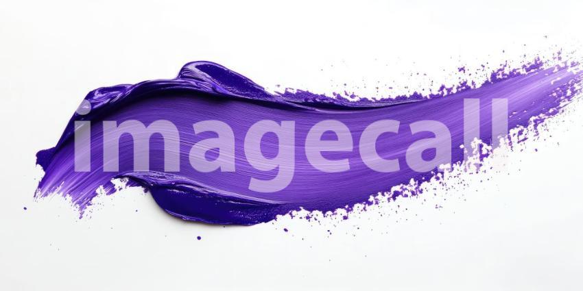Purple Paint Strokes: Textured Swipes on Light Background, Brush Marks and Color Variations in a Simple, Abstract Composition.