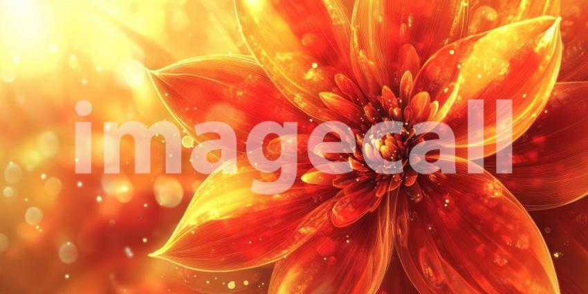 Golden Dahlia Bloom: Warm Light and Bokeh on Petals, Close-Up of Autumnal Flowers in a Dreamy, Sunlit Garden.