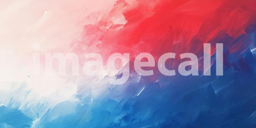 Abstract Color Swirl: Red, White, and Blue Strokes, Textured Paint Effect in a Dynamic, Patriotic Composition of Blended Hues.